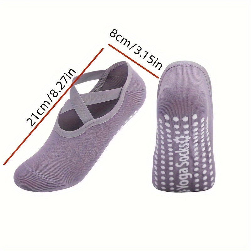 Chaussettes de Yoga pour Femmes - Antidérapantes, Stabilité Améliorée en Pilates