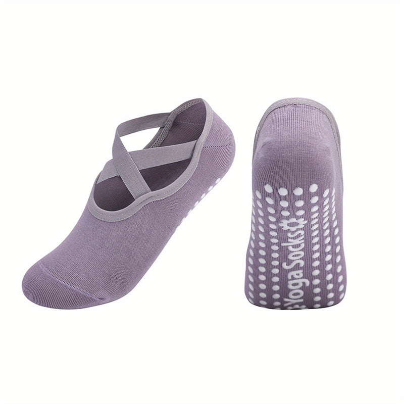 Chaussettes de Yoga pour Femmes - Antidérapantes, Stabilité Améliorée en Pilates