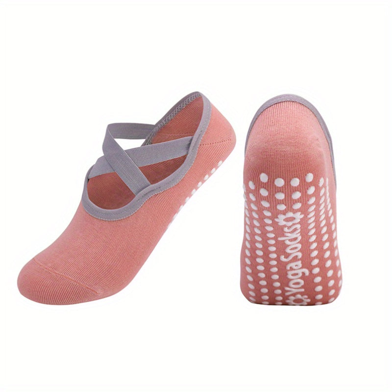 Chaussettes de Yoga pour Femmes - Antidérapantes, Stabilité Améliorée en Pilates