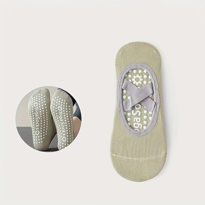 Chaussettes de Yoga pour Femmes - Antidérapantes, Stabilité Améliorée en Pilates
