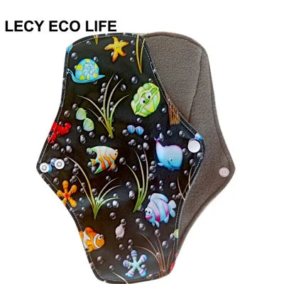 Serviettes hygiéniques réutilisables (LECY ECO LIFE) ⎪Protège-slips en Bambou antibactérien | Tissu lavable Flow Night