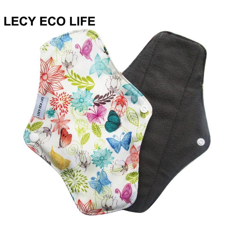 Serviettes hygiéniques réutilisables (LECY ECO LIFE) ⎪Protège-slips en Bambou antibactérien | Tissu lavable Flow Night