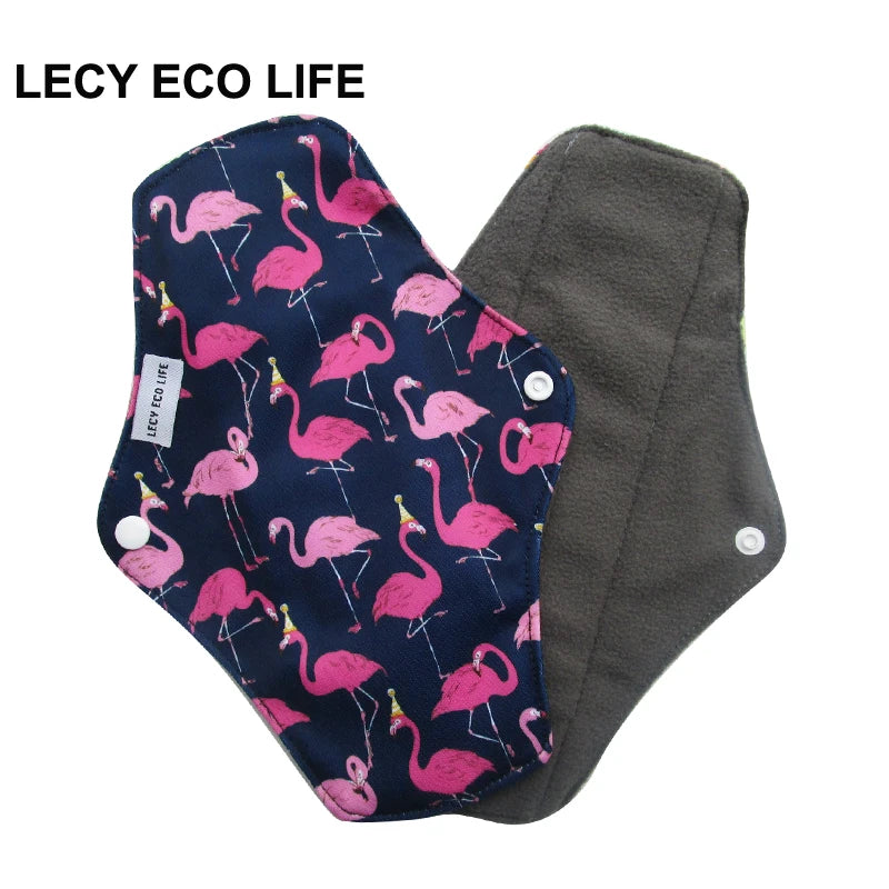 Serviettes hygiéniques réutilisables (LECY ECO LIFE) ⎪Protège-slips en Bambou antibactérien | Tissu lavable Flow Night