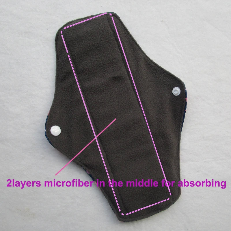 Serviettes hygiéniques réutilisables (LECY ECO LIFE) ⎪Protège-slips en Bambou antibactérien | Tissu lavable Flow Night