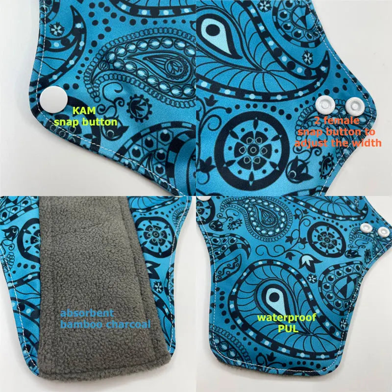 Serviettes hygiéniques réutilisables (LECY ECO LIFE) ⎪Protège-slips en Bambou antibactérien | Tissu lavable Flow Night