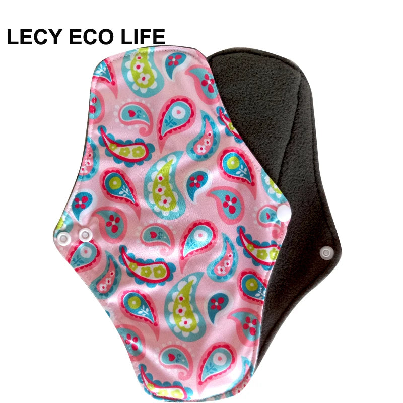 Serviettes hygiéniques réutilisables (LECY ECO LIFE) ⎪Protège-slips en Bambou antibactérien | Tissu lavable Flow Night