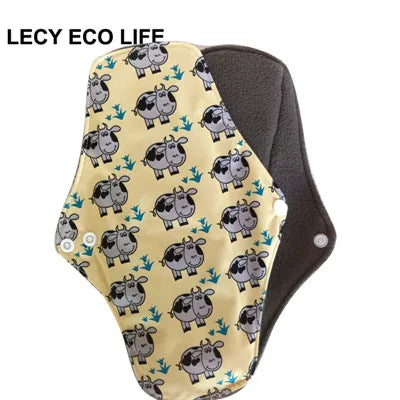 Serviettes hygiéniques réutilisables (LECY ECO LIFE) ⎪Protège-slips en Bambou antibactérien | Tissu lavable Flow Night