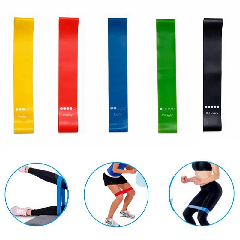 5 Bandes de Résistance pour Yoga  |🧘 Bandes Élastiques TPE pour Fitness ⎪ Pilates & Entretien de la Santé