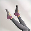 Pilates chaussettes à cinq orteils femmes-Yoga chaussettes basses antidérapantes en silicone